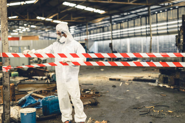 Professional Trauma Scene Cleanup technician working in Abington, MA